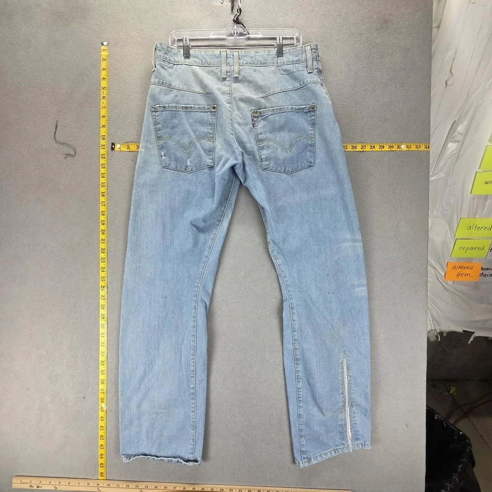 Vintage Levis Engineered Jeans Mens 33x34 Blue Twisted Light Wash Denim
